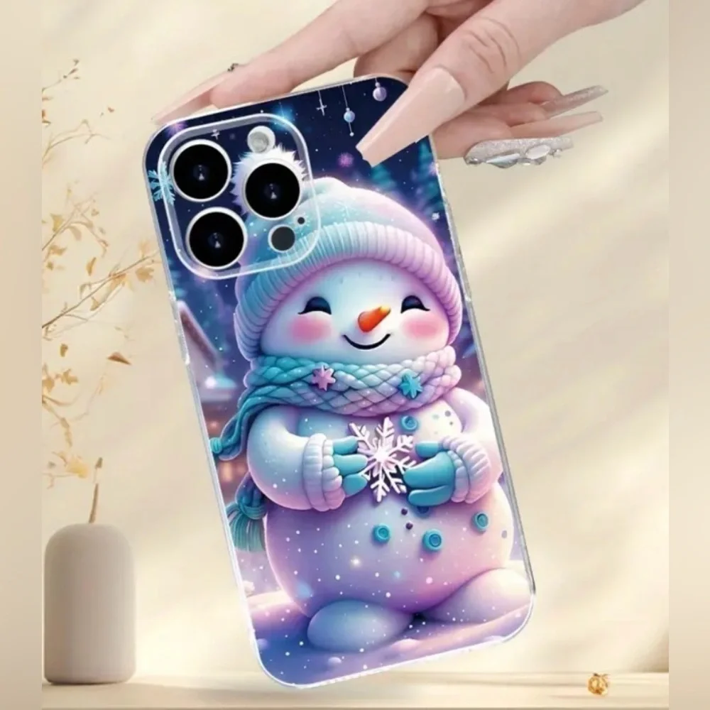 IPhone 14 Max Pro Snowman Cell Phone Case NWT
